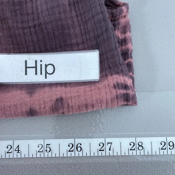 Pure Jill Button Up Tunic Blouse Ombre Red Purple Size Large L - Picture 15 of 16